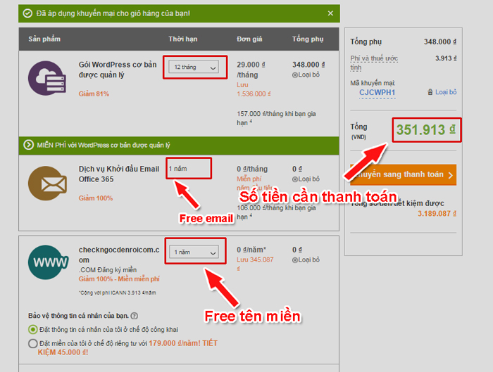 cách đăng ký godaddy wordpress managed hosting