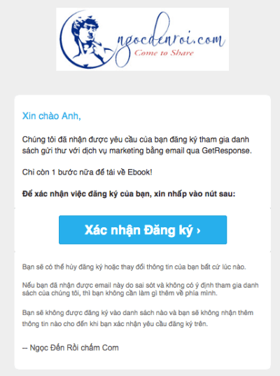 email xac nhan dang ky cua getresponse