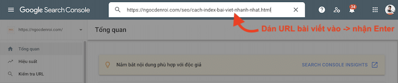 cách submit url lên google