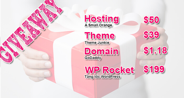 giveaway tặng free website