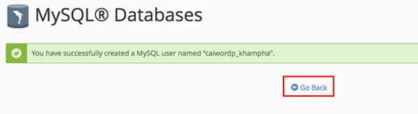 Làm thế nào để tạo Database trên host dùng cPanel? 5 tao database tren host dung cpanel