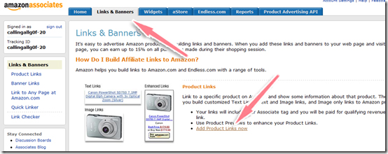 cach lay link affiliate amazon