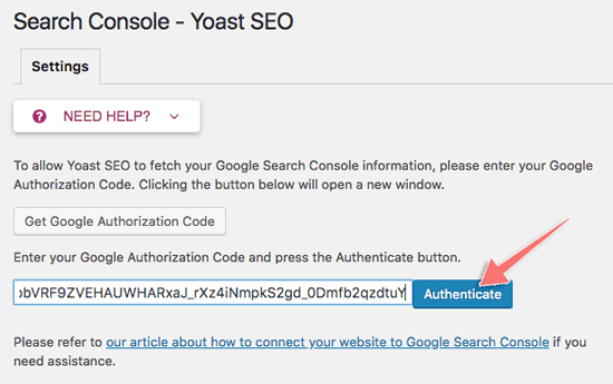 cach ket noi google search console voi yoast seo