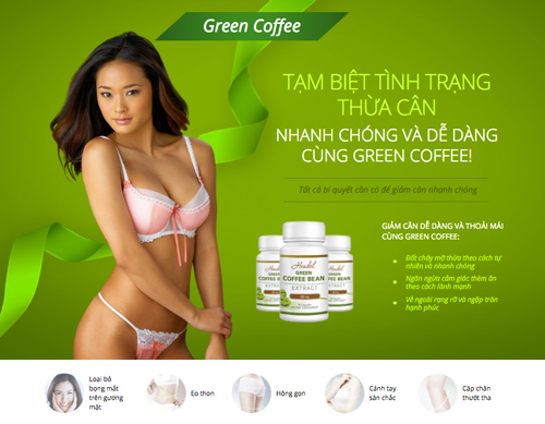 vien uong giam can green coffee