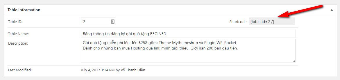 them bang vao bai viet tren wordpress