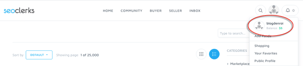 nhận 5usd trên seoclerks thành công