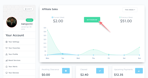 hướng dẫn cách rút tiền trên seoclerks