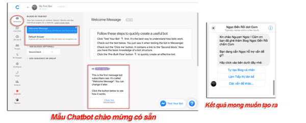 cách cài đặt chatbot facebook cho fanpage