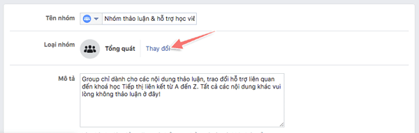 doi group facebook thnah nhom hoc tap